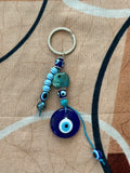 Evil Eye Beaded Keychain