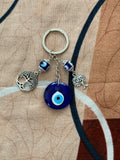 Evil Eye Tree of Life Keychain