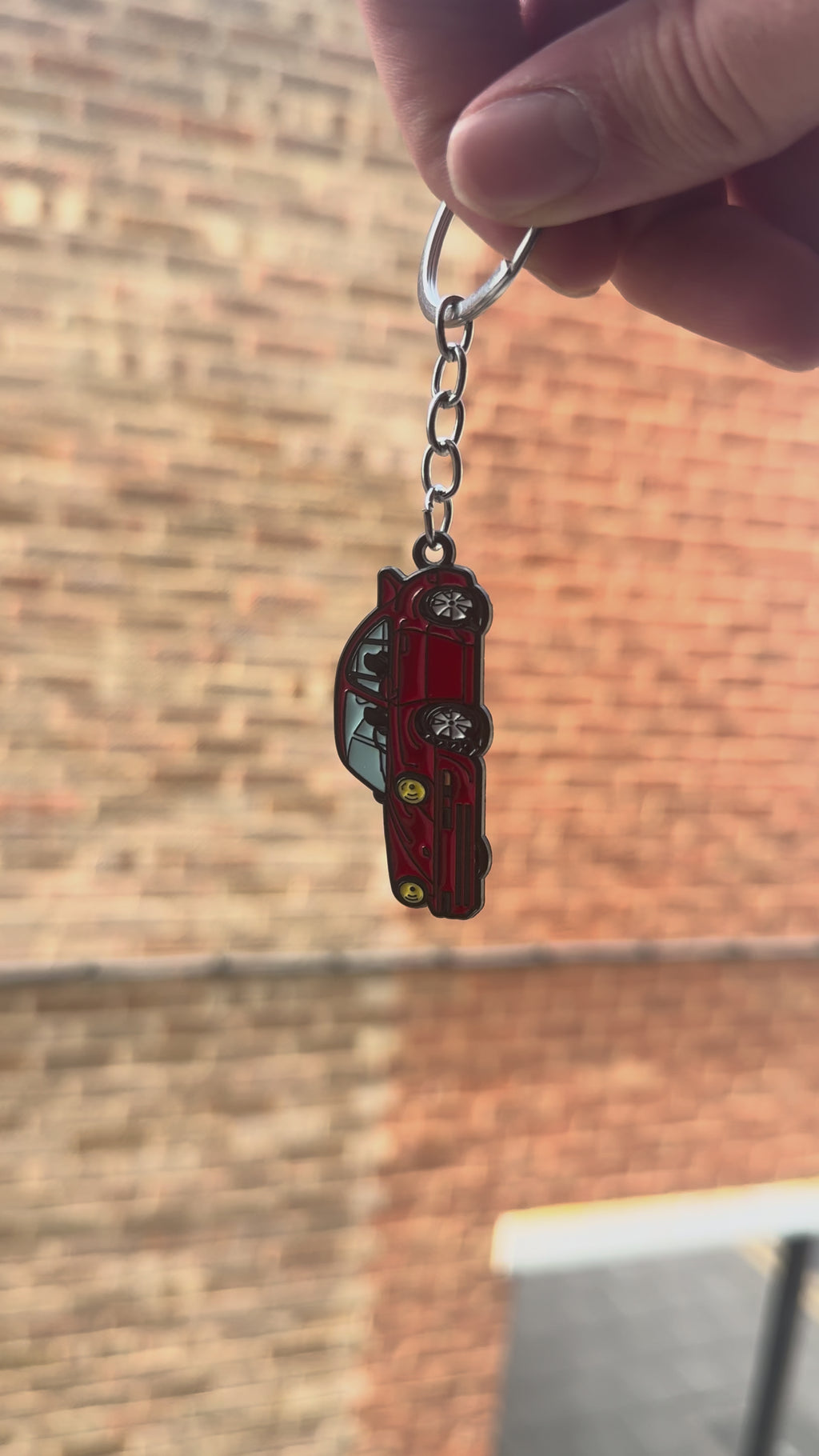 Classic Sports Car Keychain