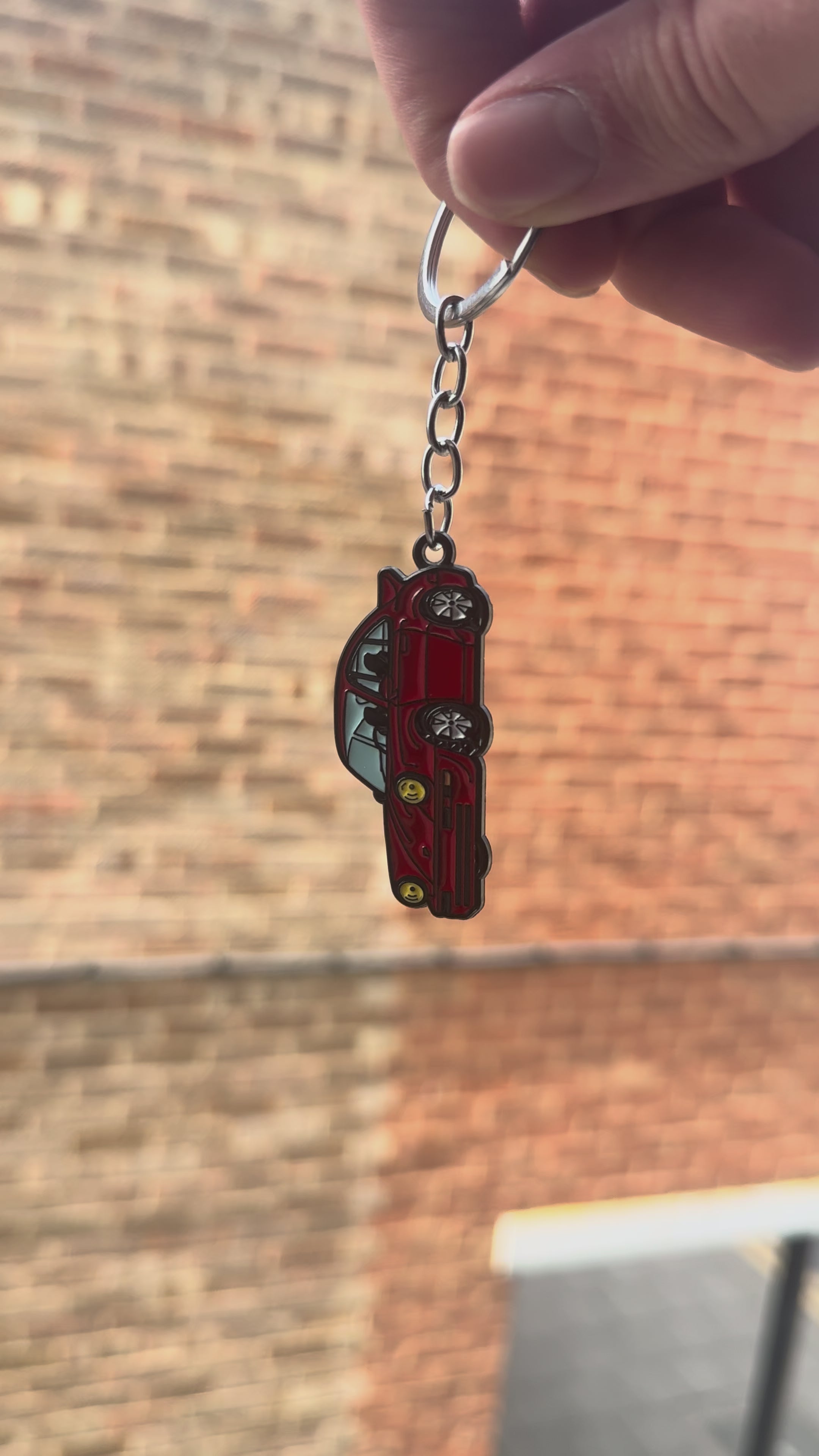 Classic Sports Car Keychain